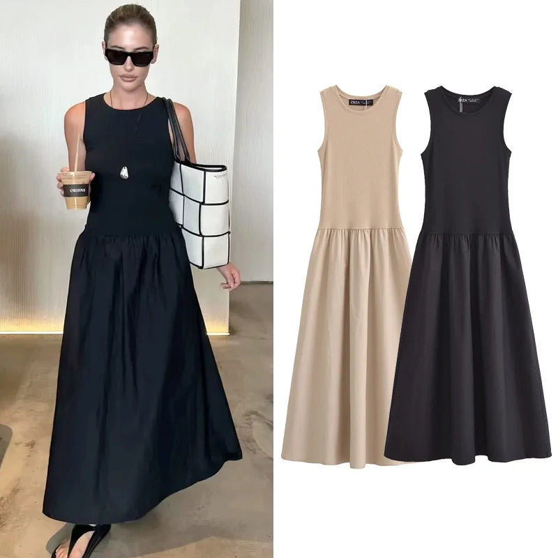 HANY Black Long Elegant Dresses Fashion Casual