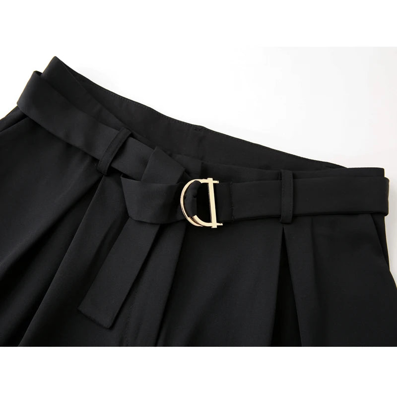 HANY Shorts Black Boxer Bermuda