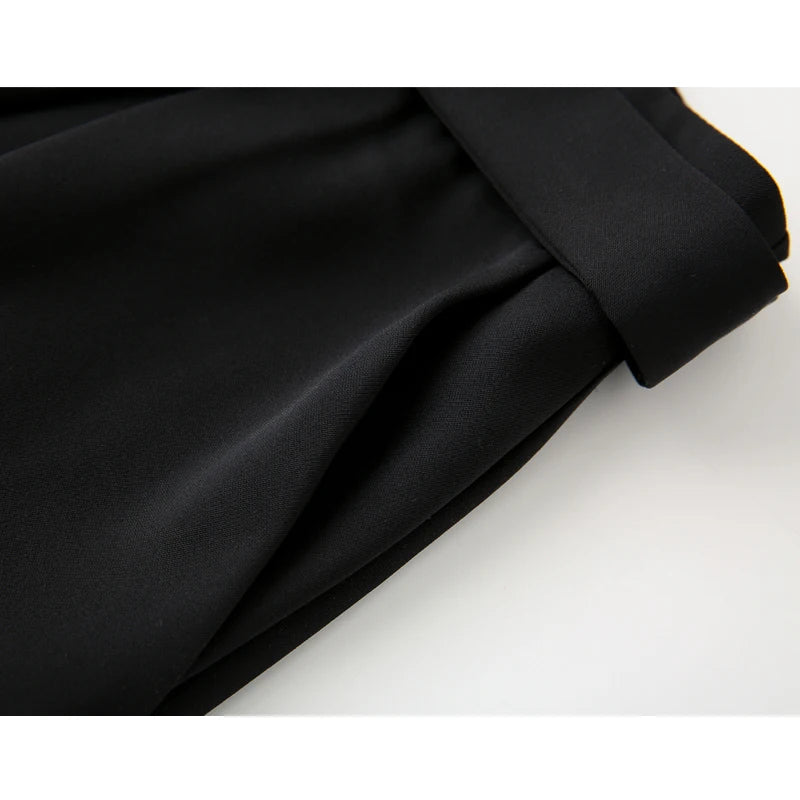 HANY Shorts Black Boxer Bermuda