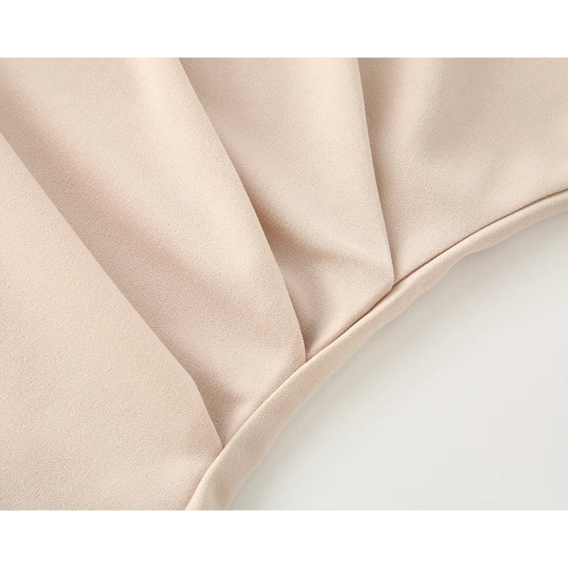 HANY Ruched Short Dresses Pink Sleeveless