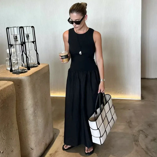 HANY Black Long Elegant Dresses Fashion Casual