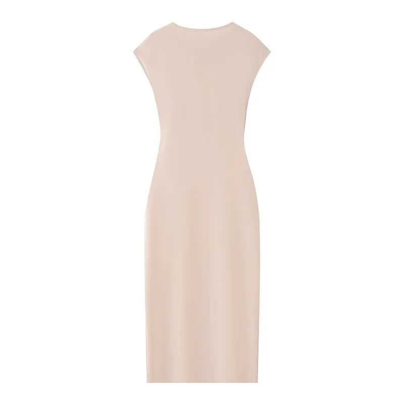 HANY Ruched Short Dresses Pink Sleeveless